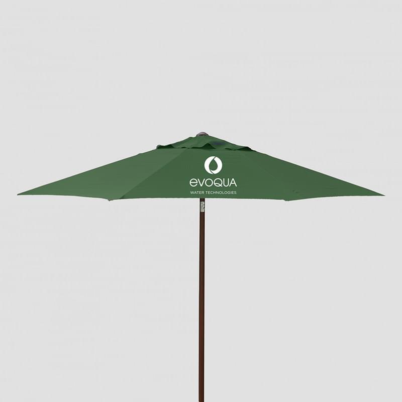 9' Wood Look Market Umbrella