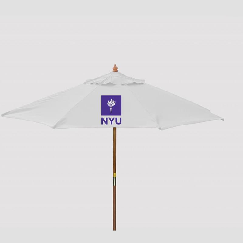 9' Wood Market Umbrella