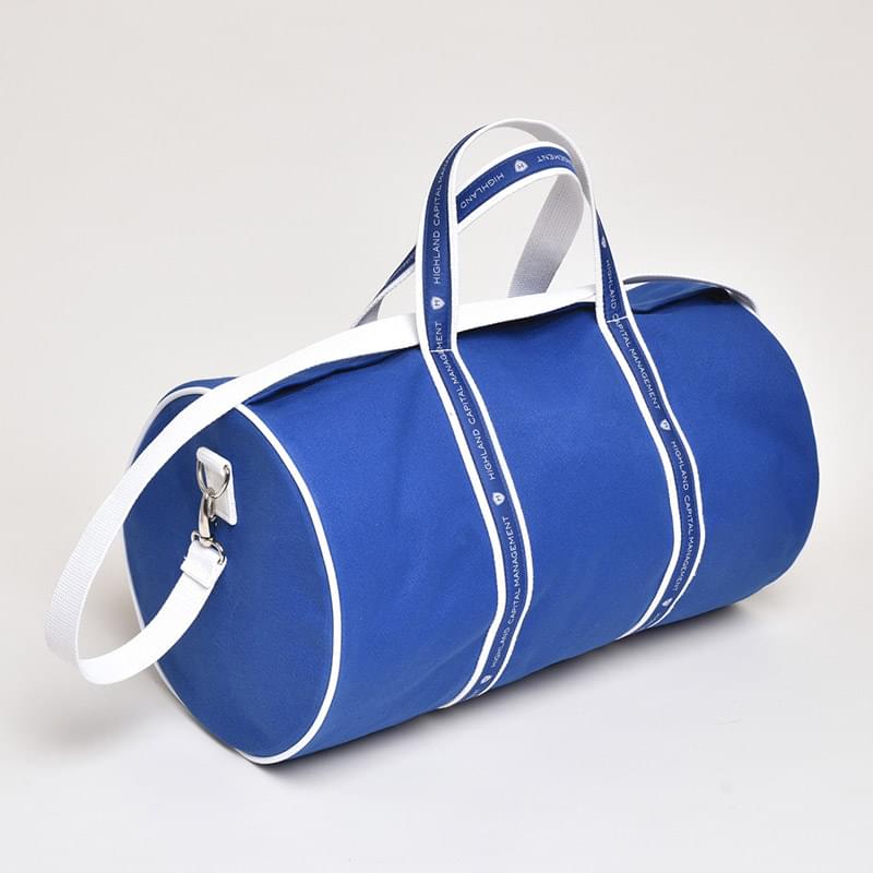 Custom Ribbon Barrel Duffel Bag